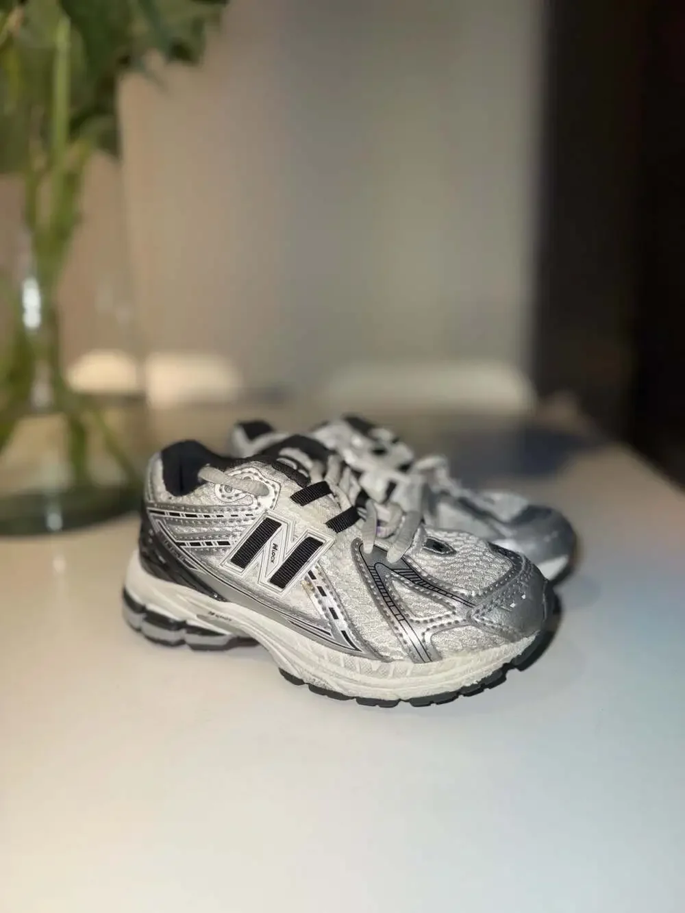 New Balance 1906R Silver Metallic Running Shoes Size 11 US Boy's